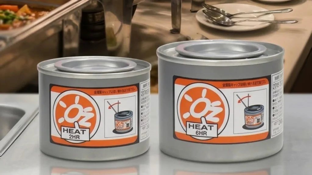 OZ Heat food warming gel cans for professional banquets