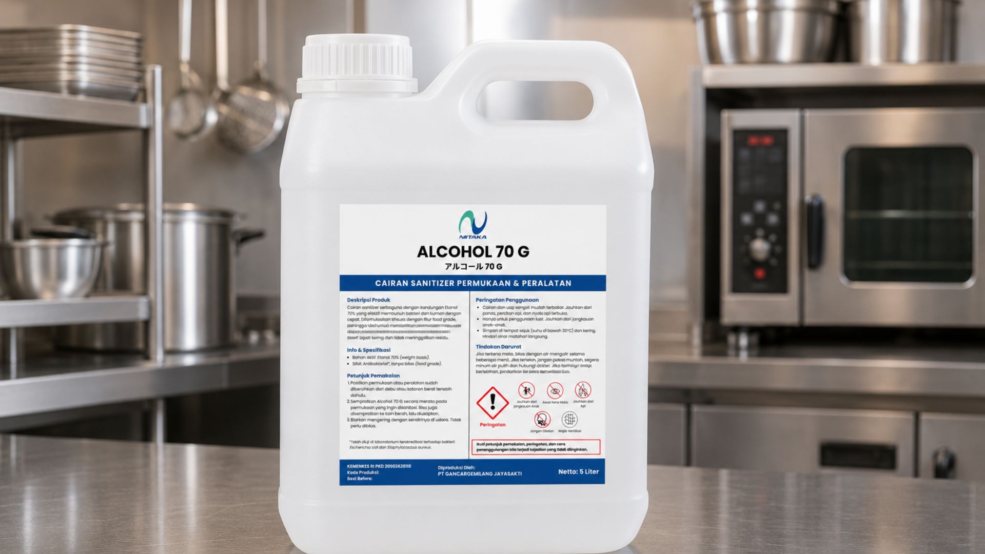 Alcohol 70 G Food Grade Sanitizer