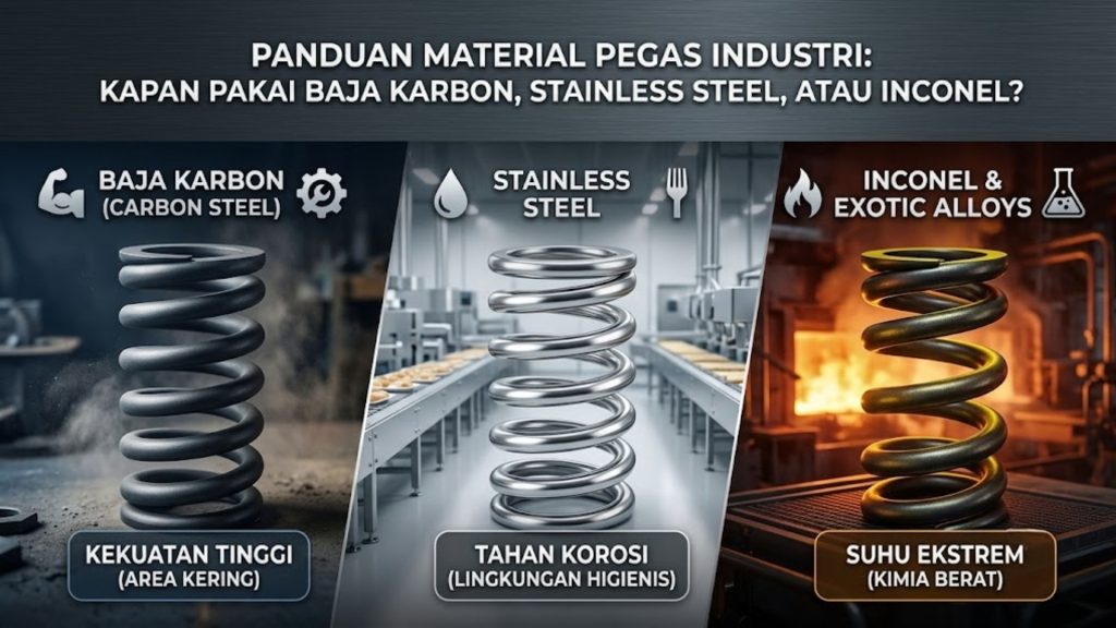 panduan memilih material pegas industri terbaik