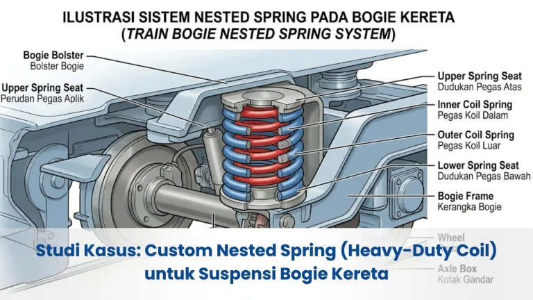 ilustrasi nested spring untuk sistem bogie kereta api