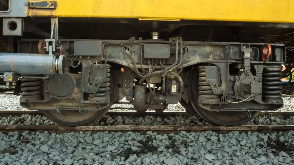 gambar bogie kereta yang terdapat nested spring